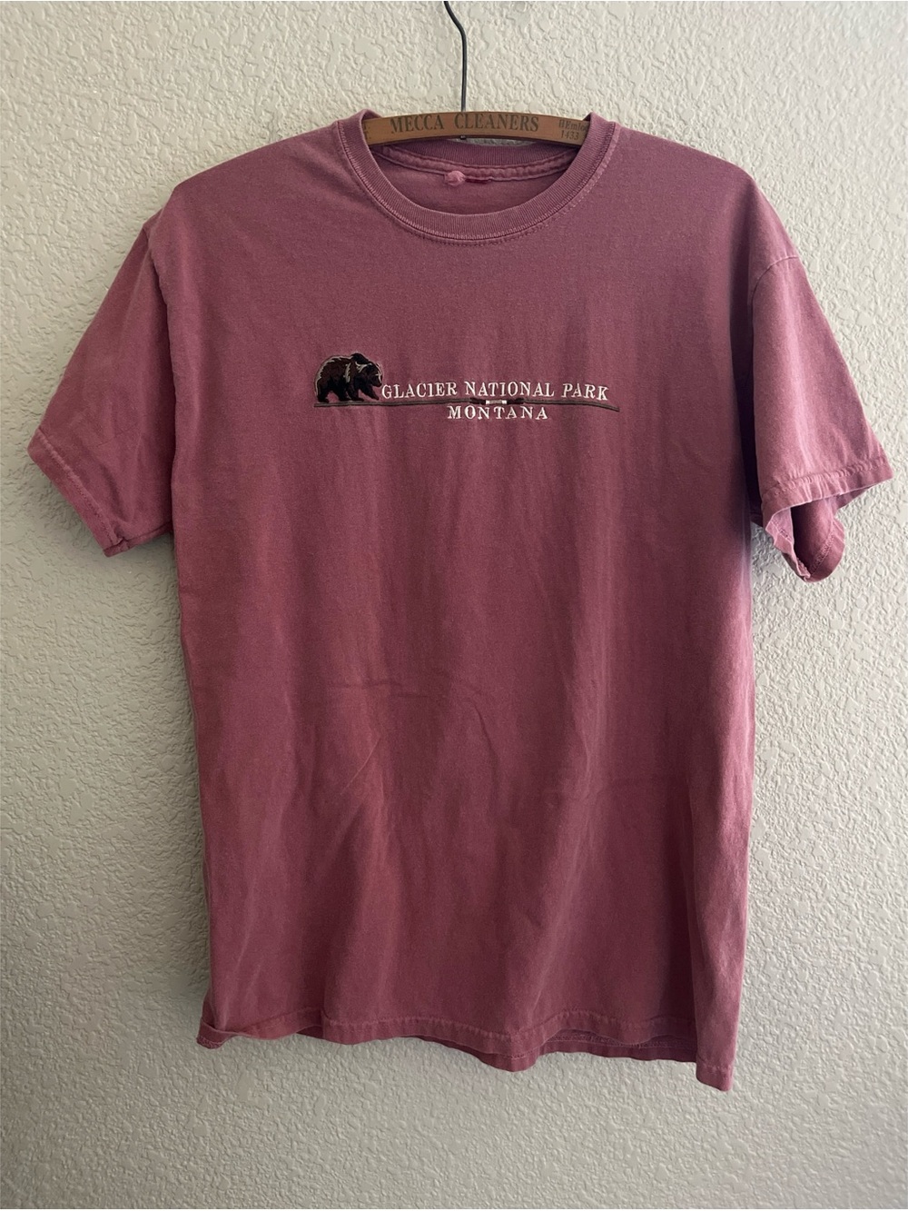 Glacier National Park Montana Embroidered Bear Tee